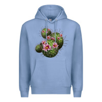 Colony Blue arizona fishhook cacti Premium Hoodie - LillyAllenDesigns
