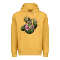 Mustard arizona fishhook cacti Premium Hoodie - LillyAllenDesigns