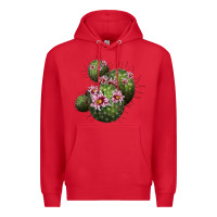 Red arizona fishhook cacti Premium Hoodie - LillyAllenDesigns