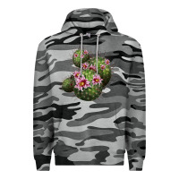 Slate Camo arizona fishhook cacti Premium Hoodie - LillyAllenDesigns