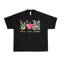 Black peace love easter bunny Urban Heavy Tee - FaDigitalArtStudio