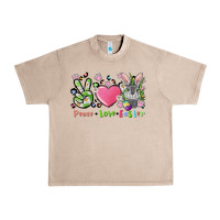 French Oak peace love easter bunny Urban Heavy Tee - FaDigitalArtStudio