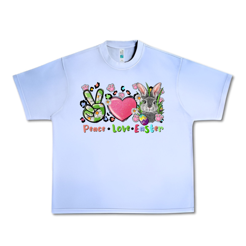 Peace Love Easter Bunny Urban Heavy Tee by FaDigitalArtStudio | Teevron