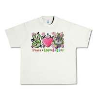 Pistachio peace love easter bunny Urban Heavy Tee - FaDigitalArtStudio