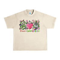 Sandshell peace love easter bunny Urban Heavy Tee - FaDigitalArtStudio