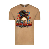 Vintage Camel All American mama messy bun 4th of july Vintage Tee - FaDigitalArtStudio