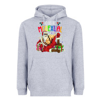 Heather Grey mens ho ho ho mosexual Heavyweight Hoodie - DesigneFamous