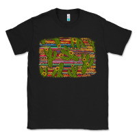 Black cinco de mayo sunflower and cactus background Classic Tee - Artiststas
