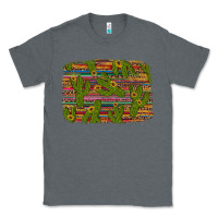 Charcoal Heather cinco de mayo sunflower and cactus background Classic Tee - Artiststas