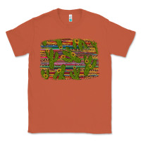 Copper cinco de mayo sunflower and cactus background Classic Tee - Artiststas
