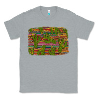 Heather Grey cinco de mayo sunflower and cactus background Classic Tee - Artiststas