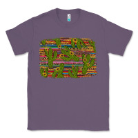 Lavender cinco de mayo sunflower and cactus background Classic Tee - Artiststas