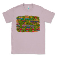 Lilac cinco de mayo sunflower and cactus background Classic Tee - Artiststas