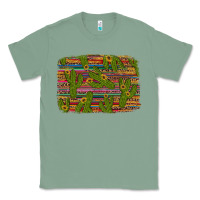 Sage cinco de mayo sunflower and cactus background Classic Tee - Artiststas