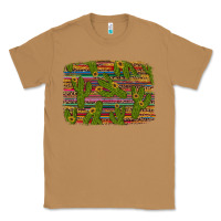 Toasted Coconut cinco de mayo sunflower and cactus background Classic Tee - Artiststas