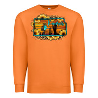 Carrot kansas owl sunset sunflower map Premium Sweatshirt - JahusDesignShop