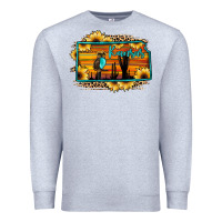 Heather Grey kansas owl sunset sunflower map Premium Sweatshirt - JahusDesignShop