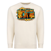 Sandshell kansas owl sunset sunflower map Premium Sweatshirt - JahusDesignShop