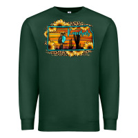 Sports Green kansas owl sunset sunflower map Premium Sweatshirt - JahusDesignShop