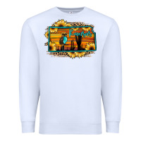 White kansas owl sunset sunflower map Premium Sweatshirt - JahusDesignShop