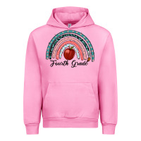 Fuchsia Pink fourth grade rainbow Urban Hoodie - RanaPortraitStore