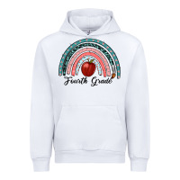 White fourth grade rainbow Urban Hoodie - RanaPortraitStore