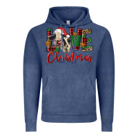 Vintage Denim love christmas holstein heifer Vintage Hoodie - FaDigitalArtStudio