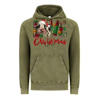 Vintage Olive love christmas holstein heifer Vintage Hoodie - FaDigitalArtStudio