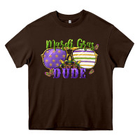 Chocolate Brown mardi gras dude Heavy Core Tee - CowGirlArtShop