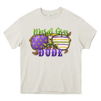 Cream mardi gras dude Heavy Core Tee - CowGirlArtShop
