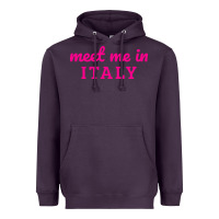 Plum meet me in italy Heavyweight Hoodie - DesigneFamous