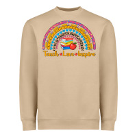 Back To School Rainbow Teach Love Inspire Heavyweight Sweatshirt | Teevron