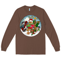 Chestnut Joy gingerbread Long Sleeve Tee - FaDigitalArtStudio