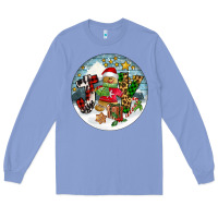 Colony Blue Joy gingerbread Long Sleeve Tee - FaDigitalArtStudio