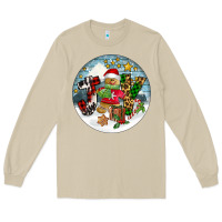 Mushroom Joy gingerbread Long Sleeve Tee - FaDigitalArtStudio