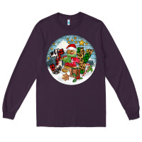 Plum Joy gingerbread Long Sleeve Tee - FaDigitalArtStudio