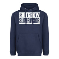 Navy shitshow supervisor Heavyweight Hoodie - DesigneFamous