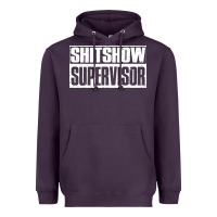 Plum shitshow supervisor Heavyweight Hoodie - DesigneFamous