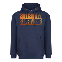 Navy shitshow supervisor Heavyweight Hoodie - DesigneFamous