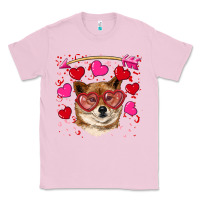 Bubblegum Pink valentine's shiba inu Classic Tee - RanaPortraitStore