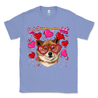 Colony Blue valentine's shiba inu Classic Tee - RanaPortraitStore