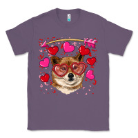 Lavender valentine's shiba inu Classic Tee - RanaPortraitStore