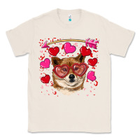Natural valentine's shiba inu Classic Tee - RanaPortraitStore