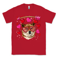 Red valentine's shiba inu Classic Tee - RanaPortraitStore
