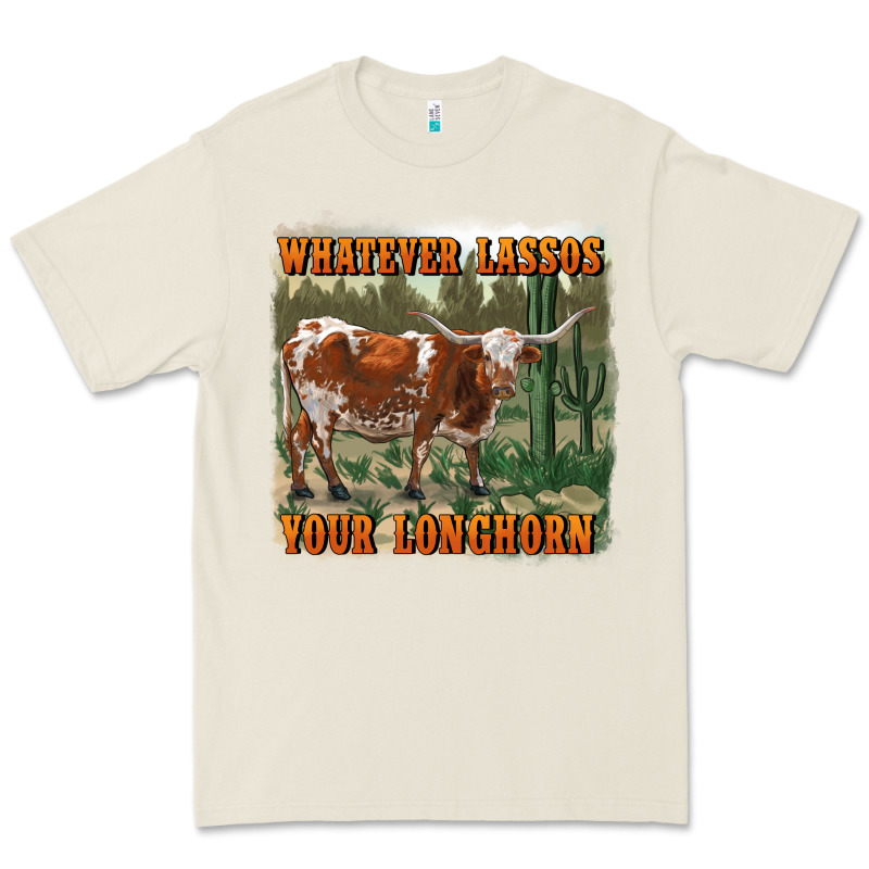 Whatever Lassos Your Longhorn Premium Tee by RanaPortraitStore | Teevron