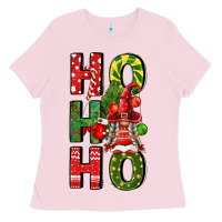 Bubblegum Pink ho ho ho gnomes fa Ladies Tee - FaDigitalArtStudio