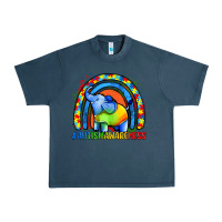 Midnight Navy Autism Awareness Autism elephant Urban Heavy Tee - FaDigitalArtStudio
