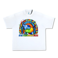 White Autism Awareness Autism elephant Urban Heavy Tee - FaDigitalArtStudio