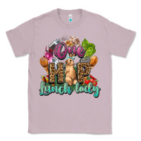 Lilac One hip lunch lady Easter Day Classic Tee - HowdyJamesFarm