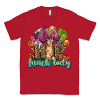 Red One hip lunch lady Easter Day Classic Tee - HowdyJamesFarm
